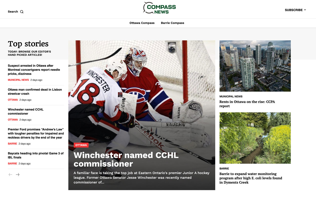 Compass News Website Development